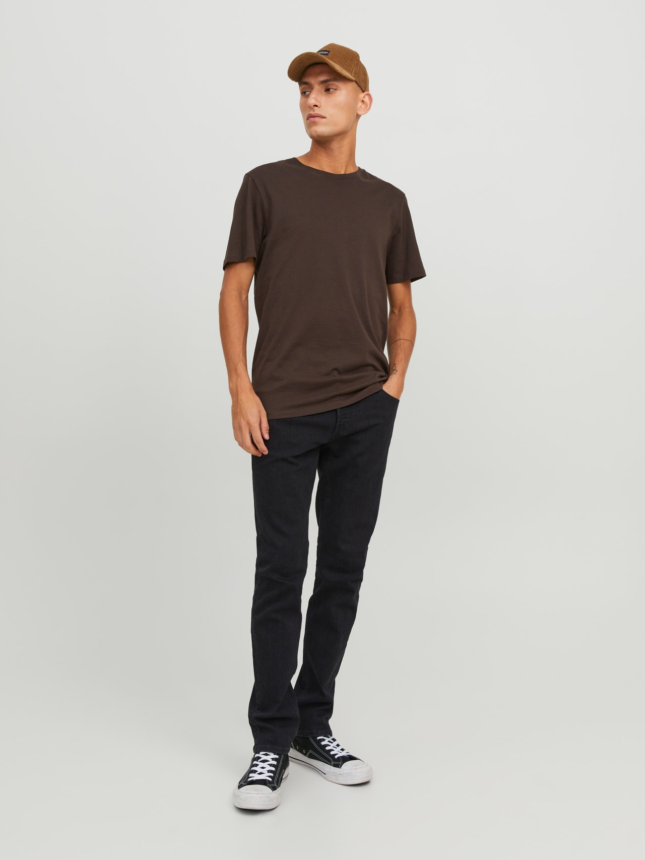Jack & Jones JJIGLENN JJORIGINAL SQ 356 Slim fit Džíny -Black Denim - 12246949