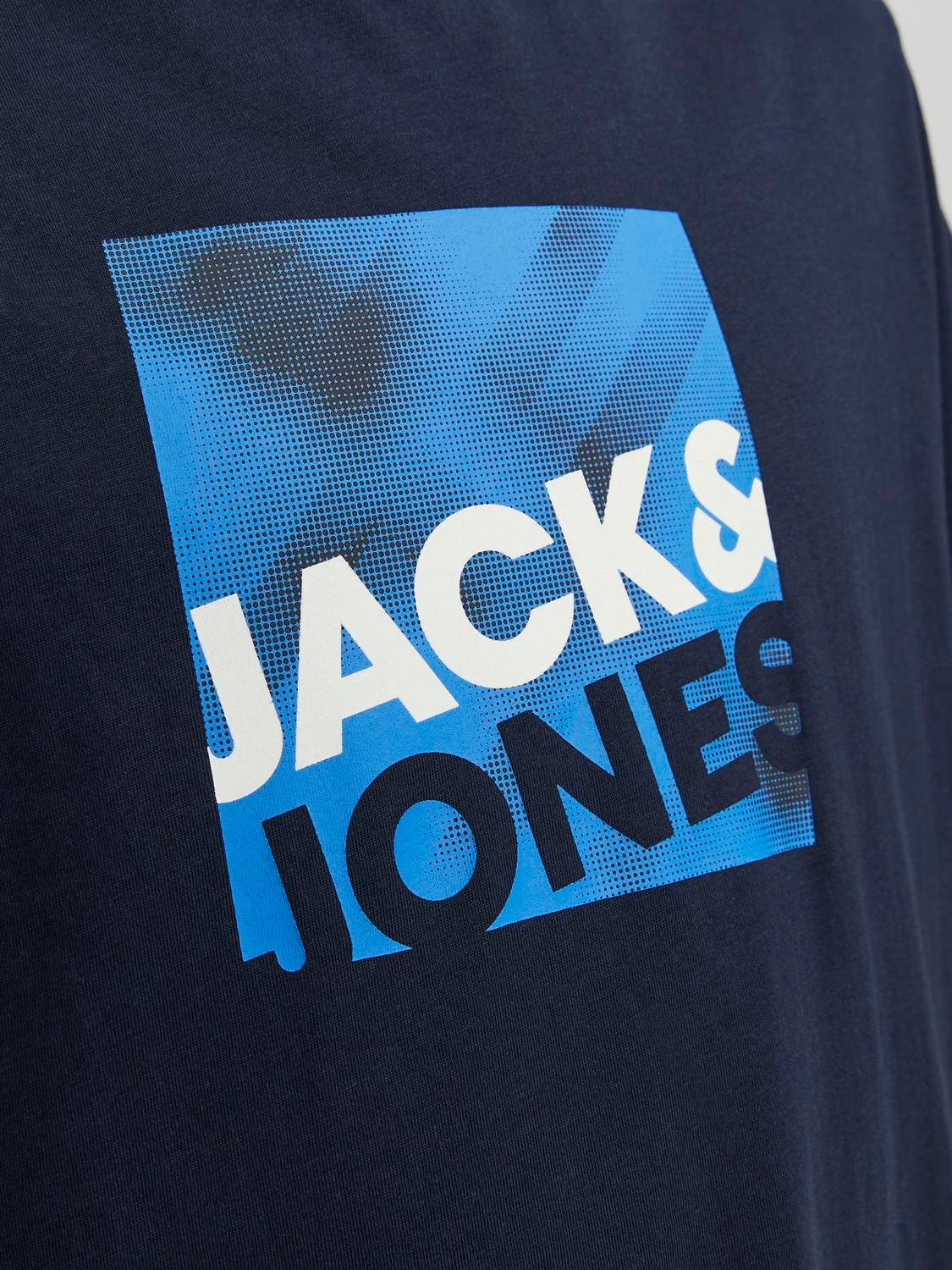 Jack & Jones Logo Crew neck T-shirt -Navy Blazer - 12246992