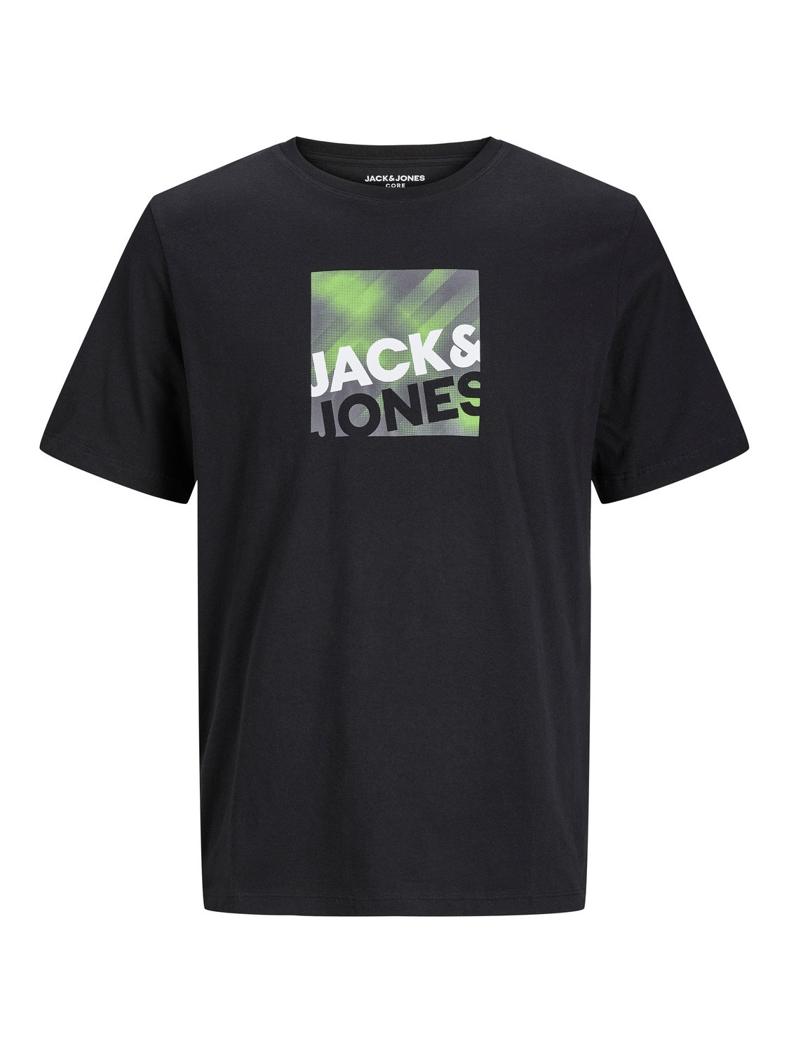 Jack & Jones Logotipas Apskritas kaklas Marškinėliai -Black - 12246992