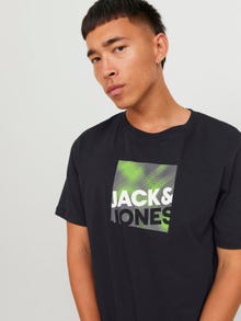 Jack & Jones Logo Ronde hals T-shirt -Black - 12246992