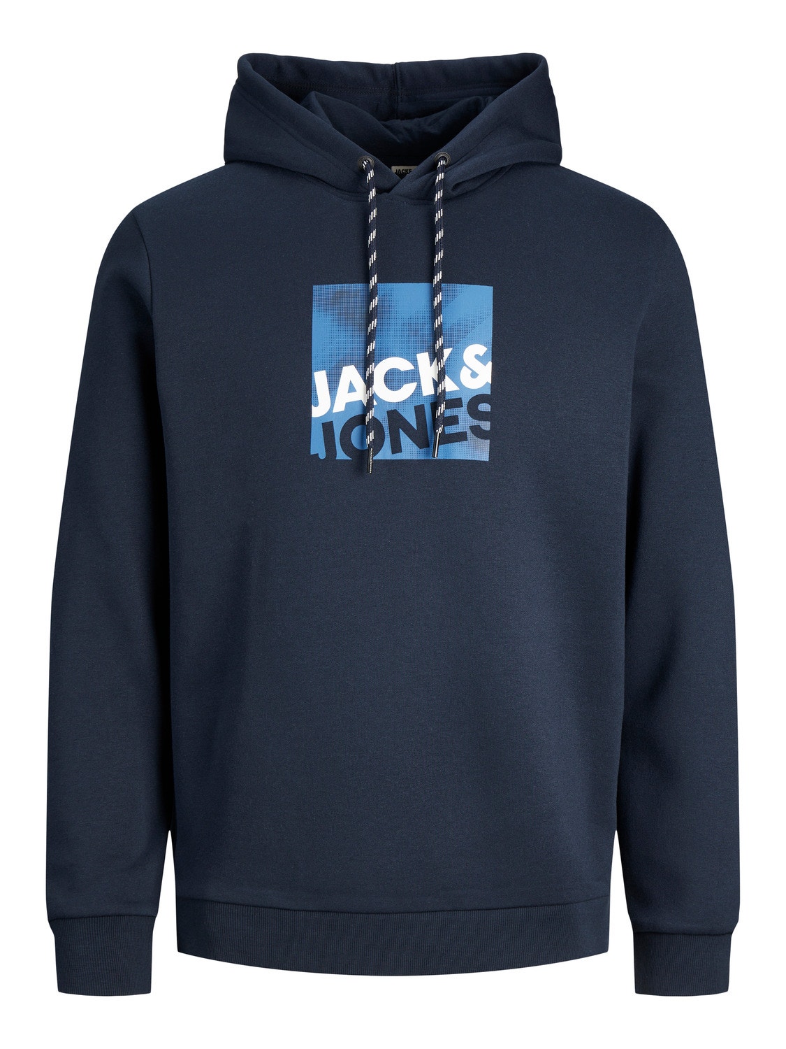 Jack & Jones Logo Hoodie -Navy Blazer - 12246994