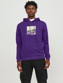 Jack & Jones Hoodie Logo -Violet Indigo - 12246994