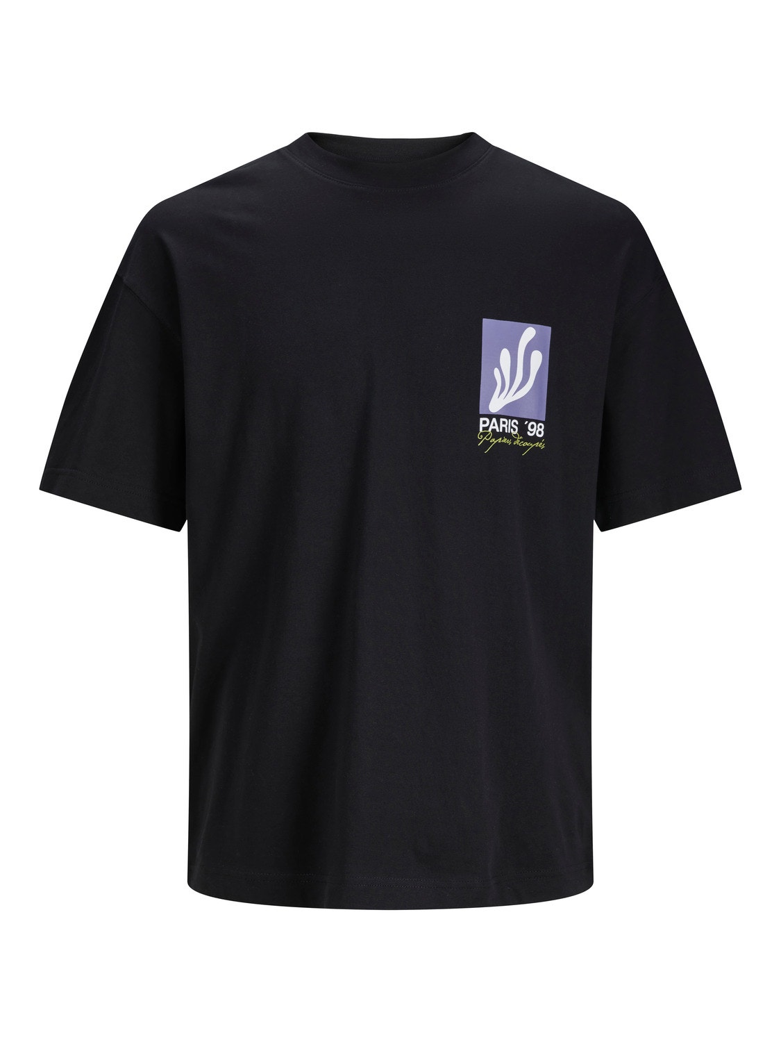 Jack & Jones Nadruk Okrągły dekolt T-shirt -Black - 12247018
