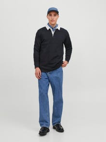 Jack & Jones Einfarbig Sweatshirt mit Rundhals -Black - 12247021