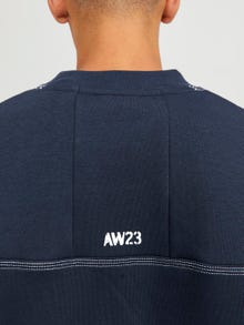 Jack & Jones Effen Sweatshirt met ronde hals -Navy Blazer - 12247032