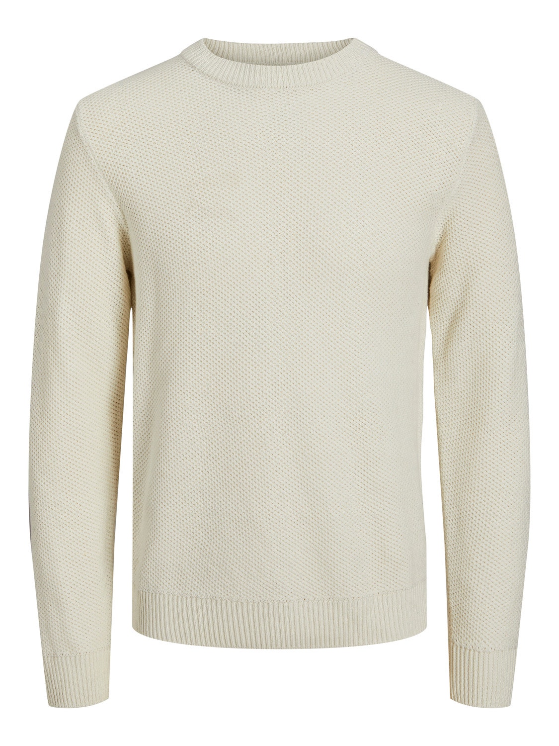 Jack & Jones Sweter z dzianiny z okrągłym dekoltem Dla chłopców -Cloud Dancer - 12247056