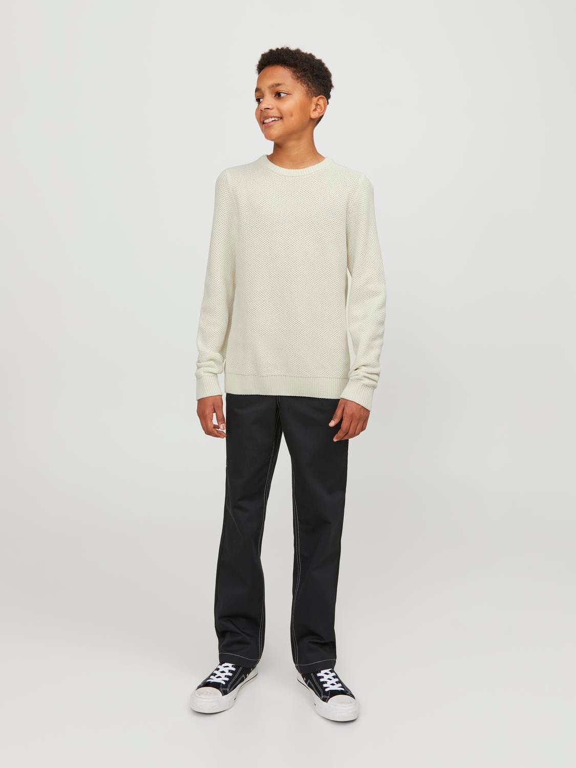 Jack & Jones Maglione con collo a girocollo Per Bambino -Cloud Dancer - 12247056