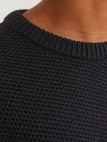 Jack & Jones Sweter z dzianiny z okrągłym dekoltem Dla chłopców -Black - 12247056