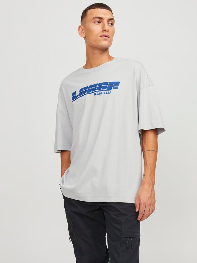 Jack & Jones T-shirt Estampar Decote Redondo - 12247086