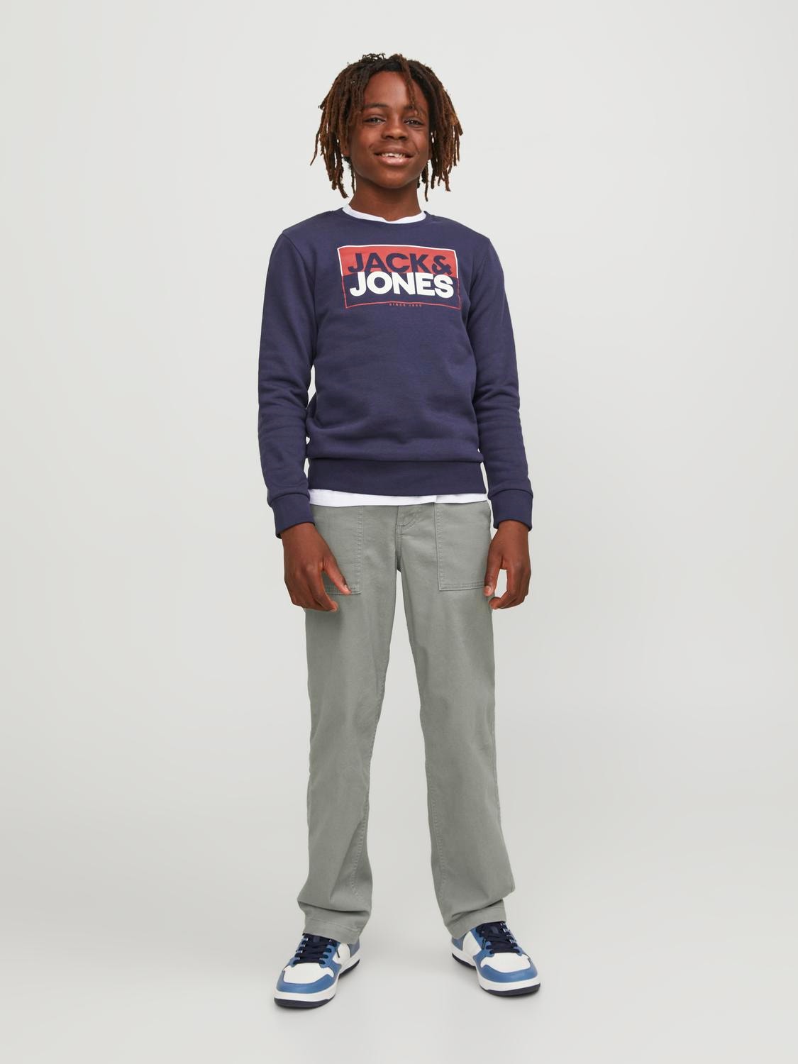 Jack & Jones Klasické kalhoty Junior -Agave Green - 12247330