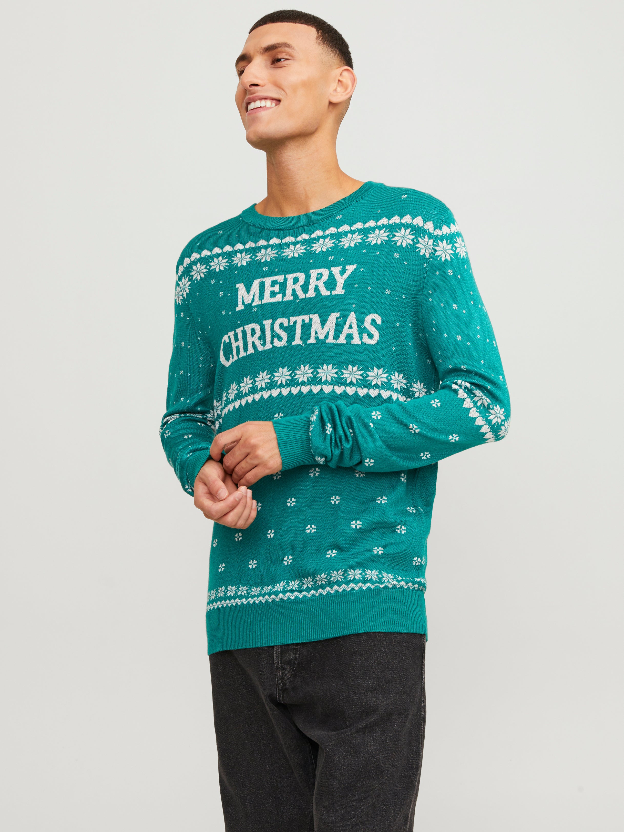 Jack & Jones X-mas Crew Neck Jumper - 12247340