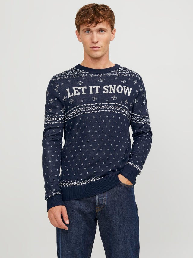 Jack & Jones Karácsony Személyzeti nyakú pulóver - 12247340