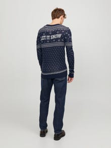 Jack & Jones Karácsony Személyzeti nyakú pulóver -Sky Captain - 12247340