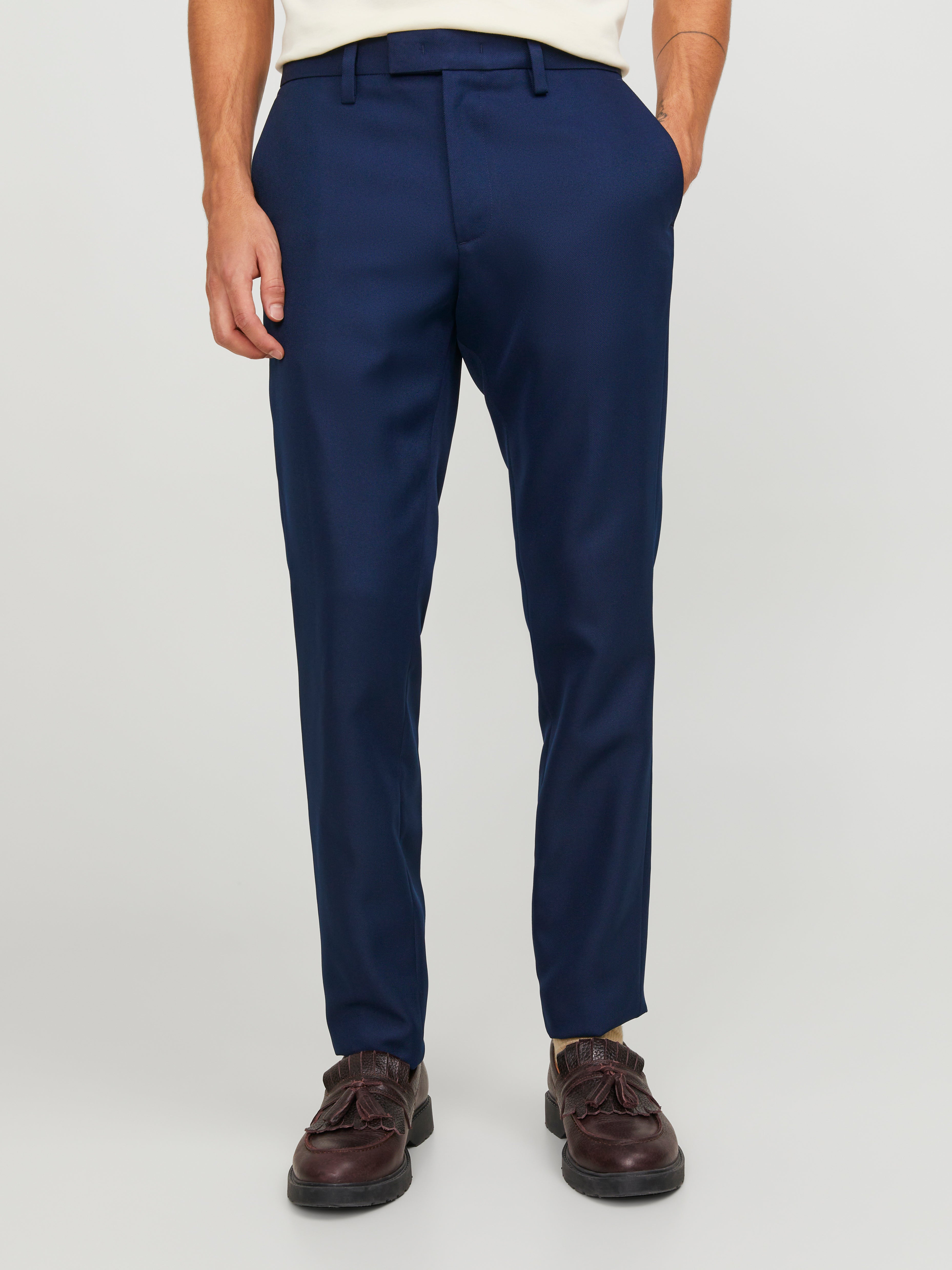 Jack & Jones JPSTMARCO Slim Fit Tailored Trousers - 12247353