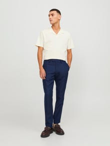 Jack & Jones JPSTMARCO Slim Fit Tailored Trousers -Navy Blazer - 12247353