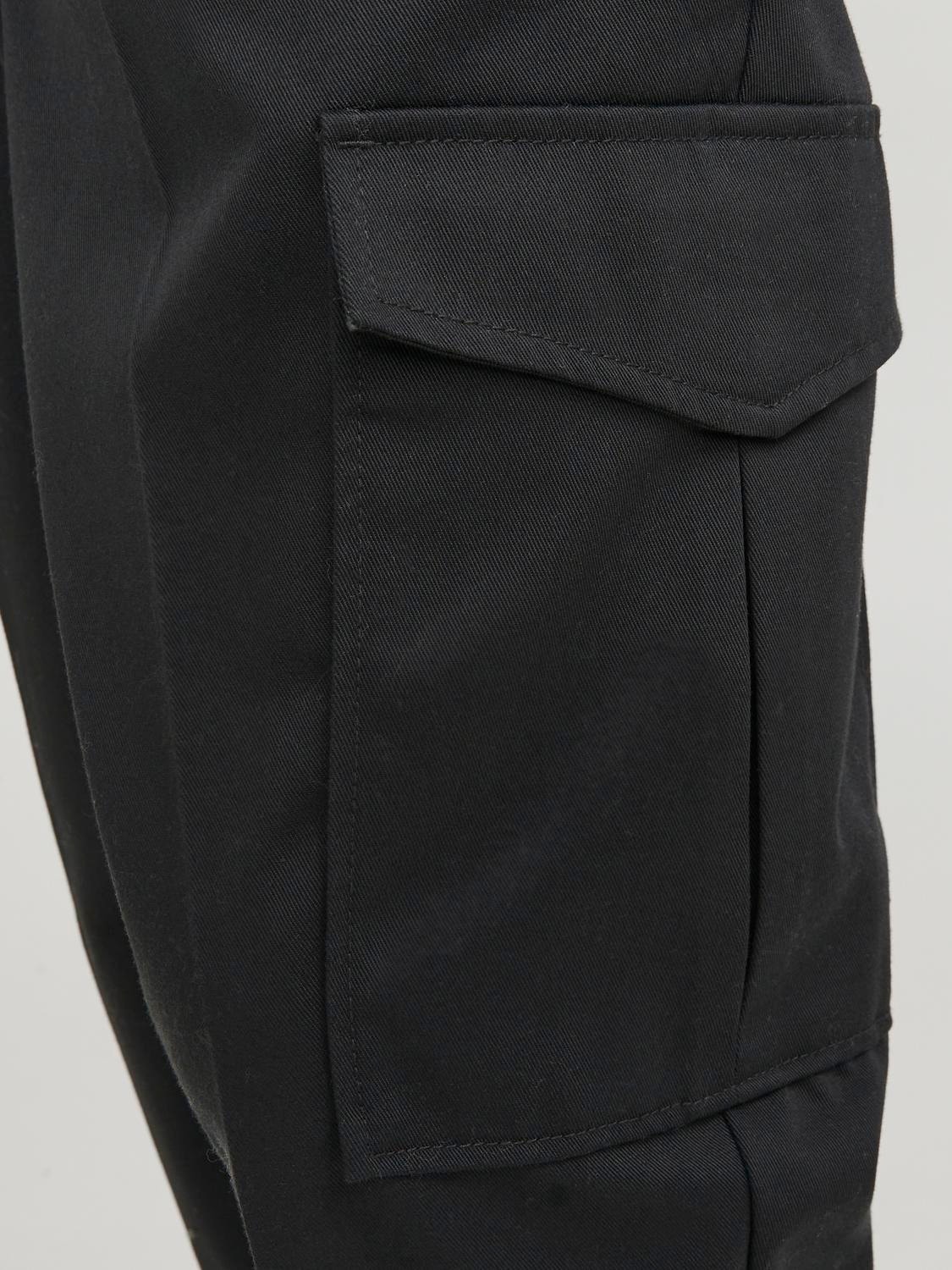 Jack & Jones Tapered Fit Cargo kalhoty -Black - 12247358