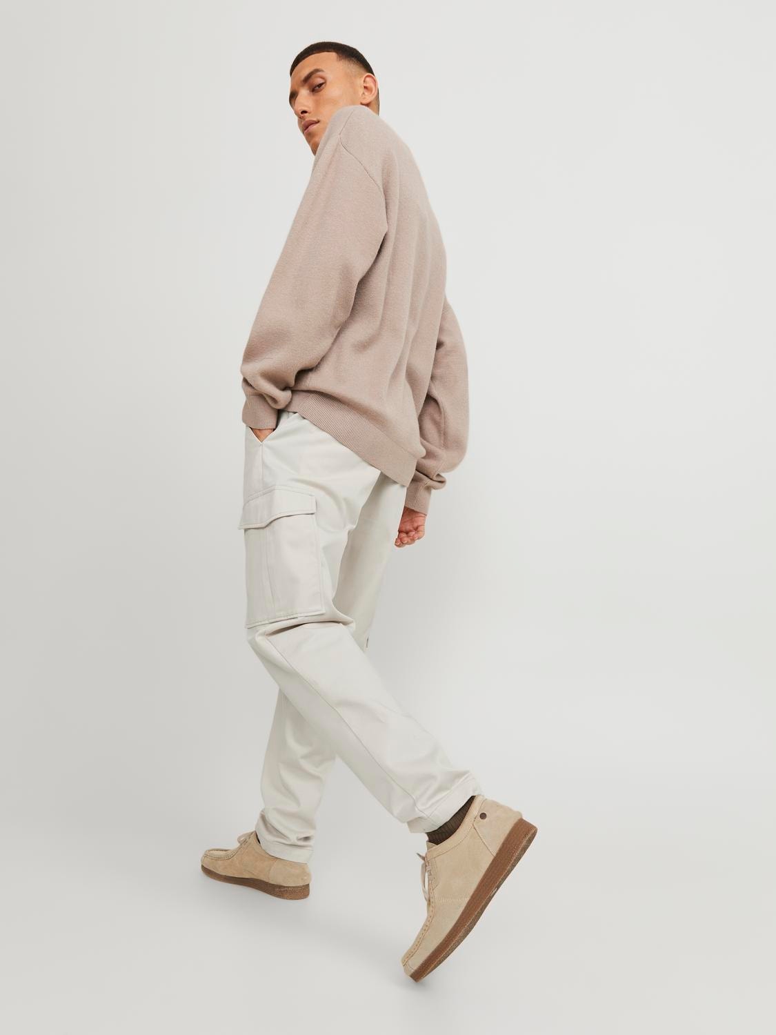 Jack & Jones Tapered Fit „Cargo“ stiliaus kelnės -Moonbeam - 12247358