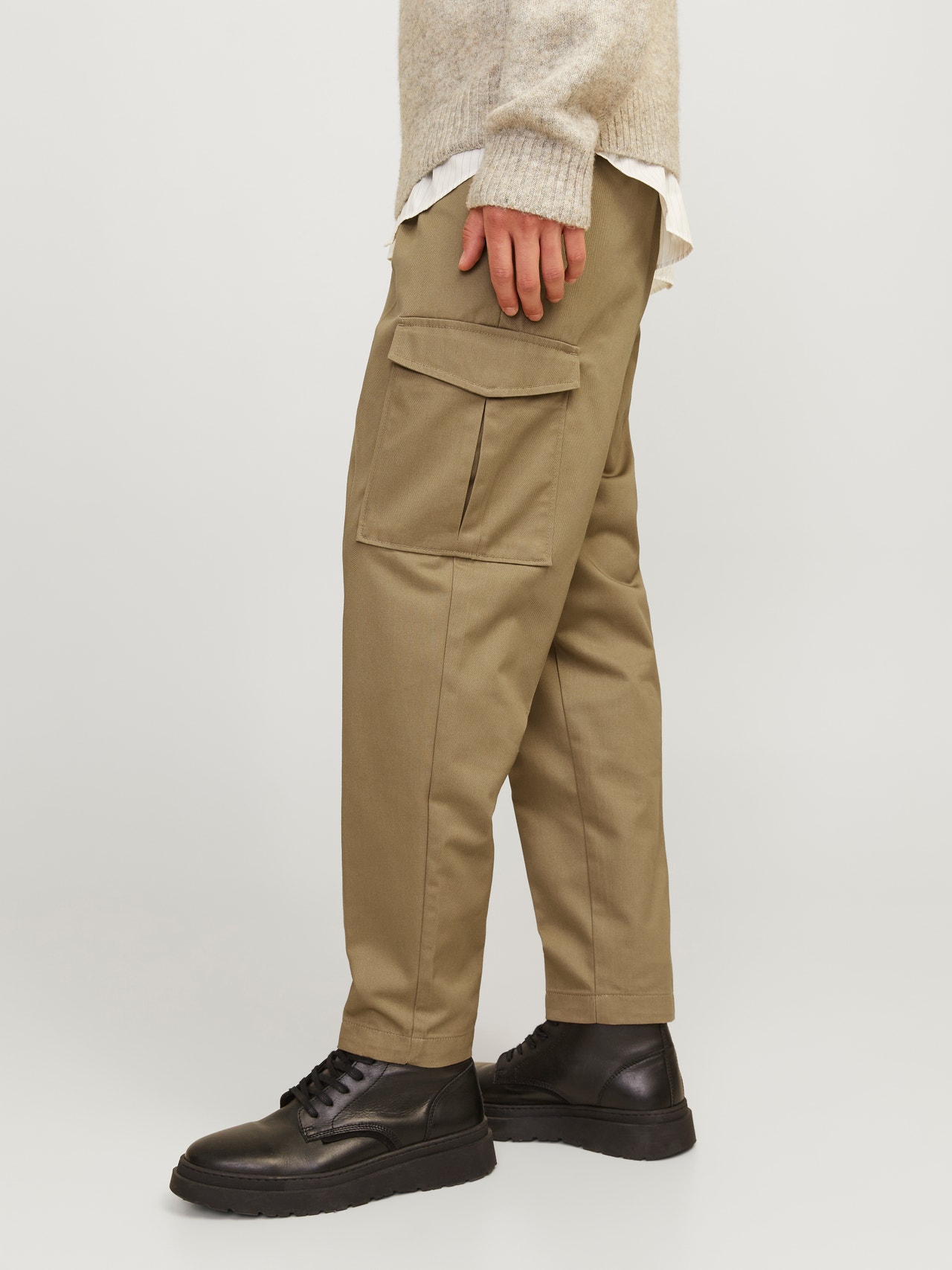 Jack & Jones Tapered Fit Cargo trousers -Elmwood - 12247358