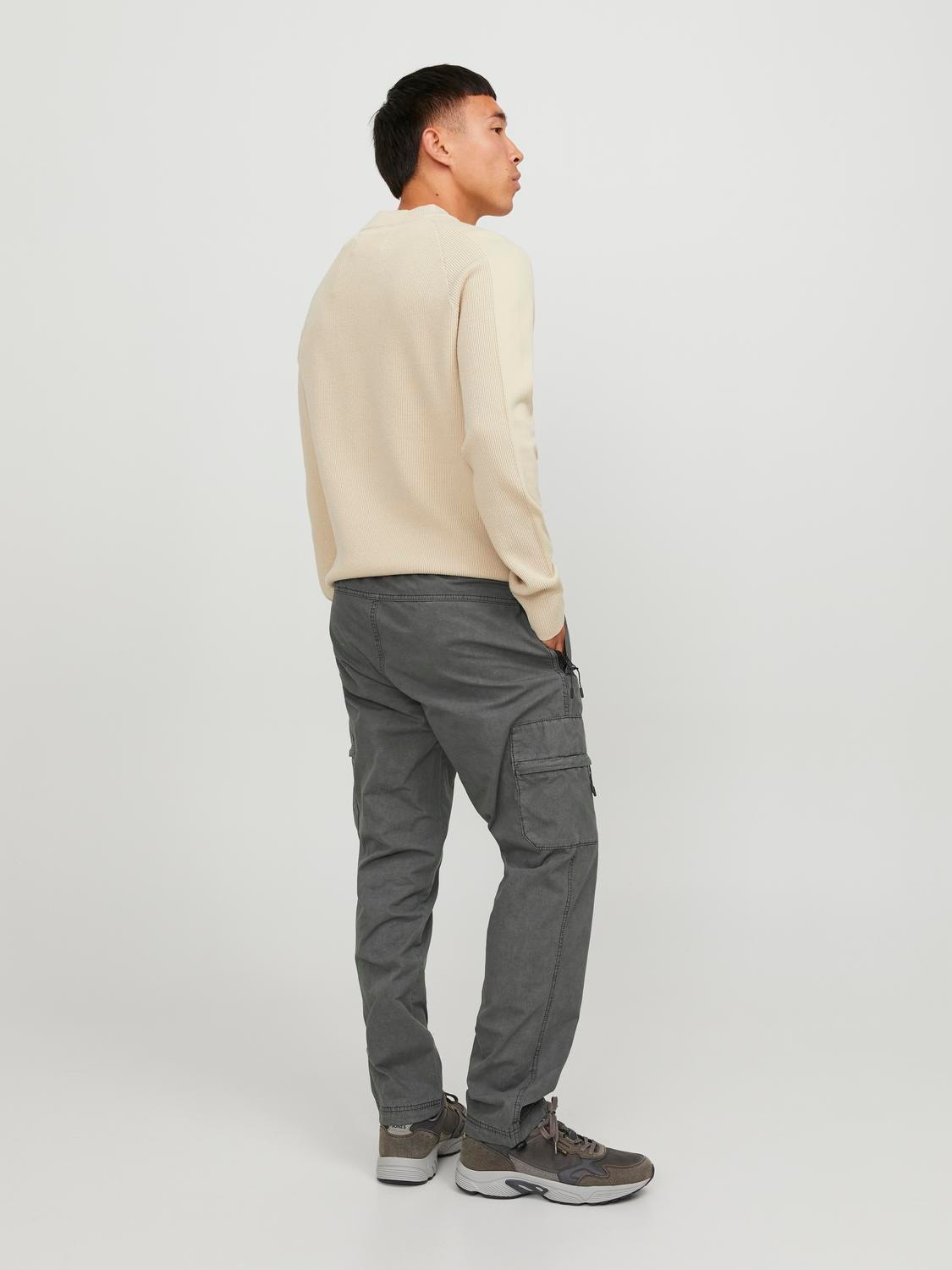 Jack & Jones Relaxed Fit „Cargo“ stiliaus kelnės -Asphalt - 12247360