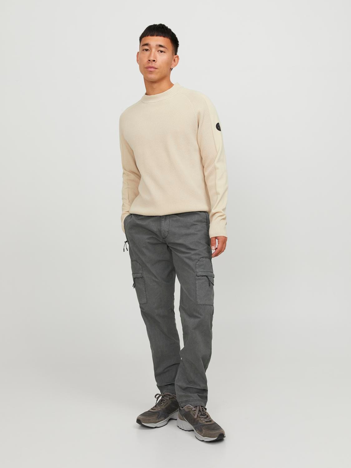 Jack & Jones Relaxed Fit „Cargo“ stiliaus kelnės -Asphalt - 12247360