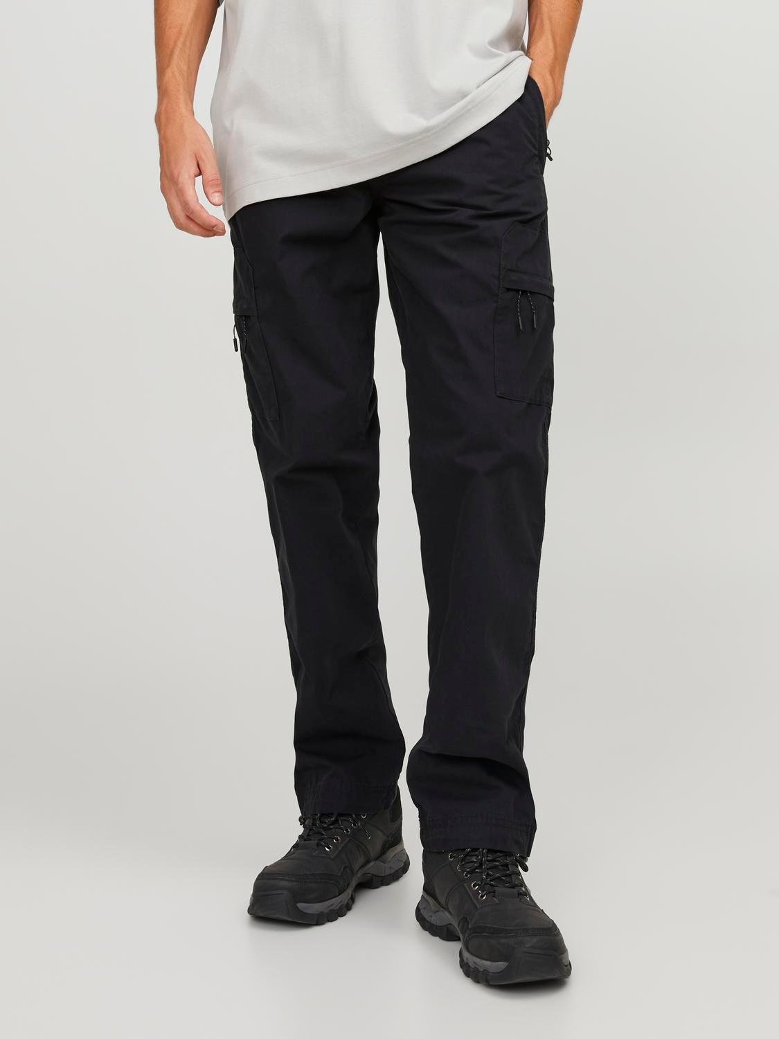 Jack & Jones Pantalones cargo Relaxed Fit -Black - 12247360