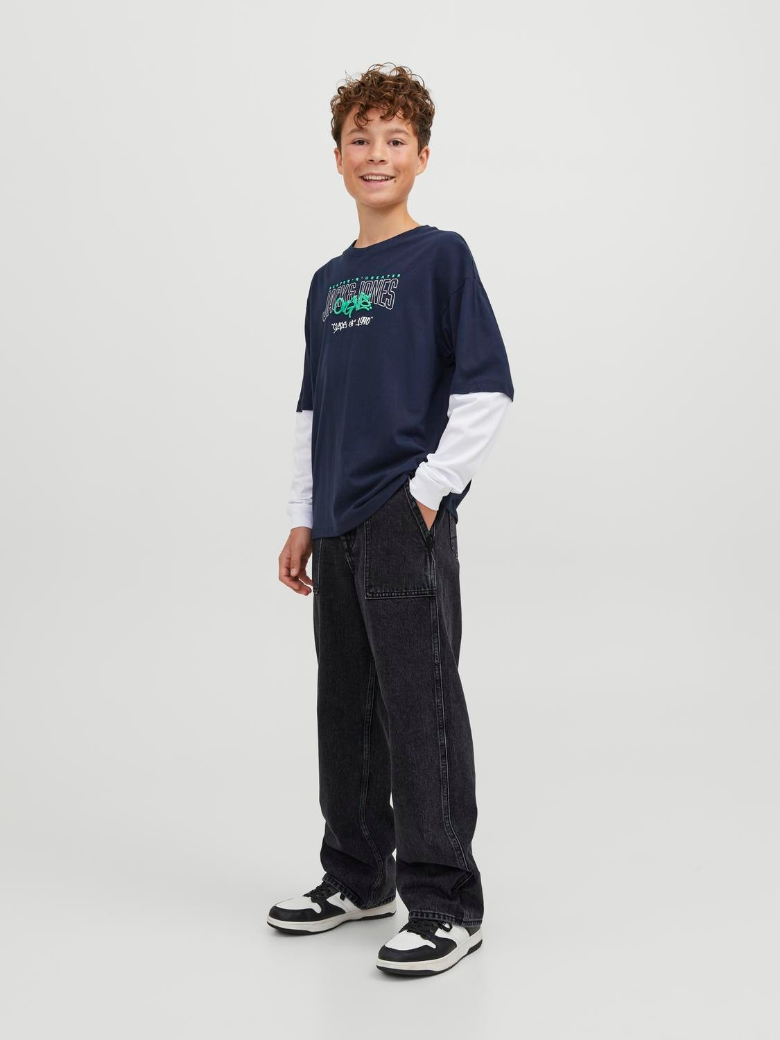 JJICHRIS JJUTILITY MF 823 Relaxed Fit Jeans For boys