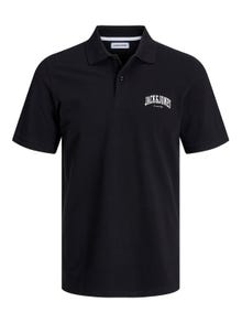 Jack & Jones Trükitud Polo T-särk -Black - 12247387