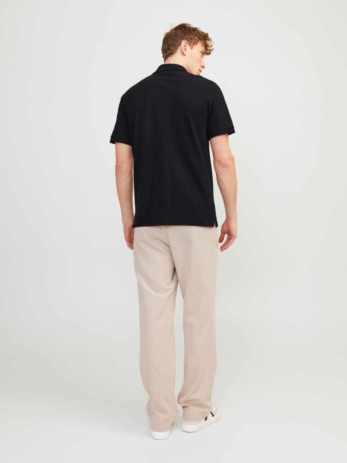 Jack & Jones Gedrukt Polo T-shirt -Black - 12247387