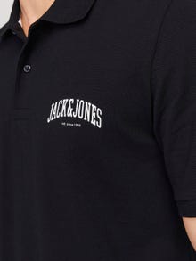 Jack & Jones Trykk Polo T-skjorte -Black - 12247387