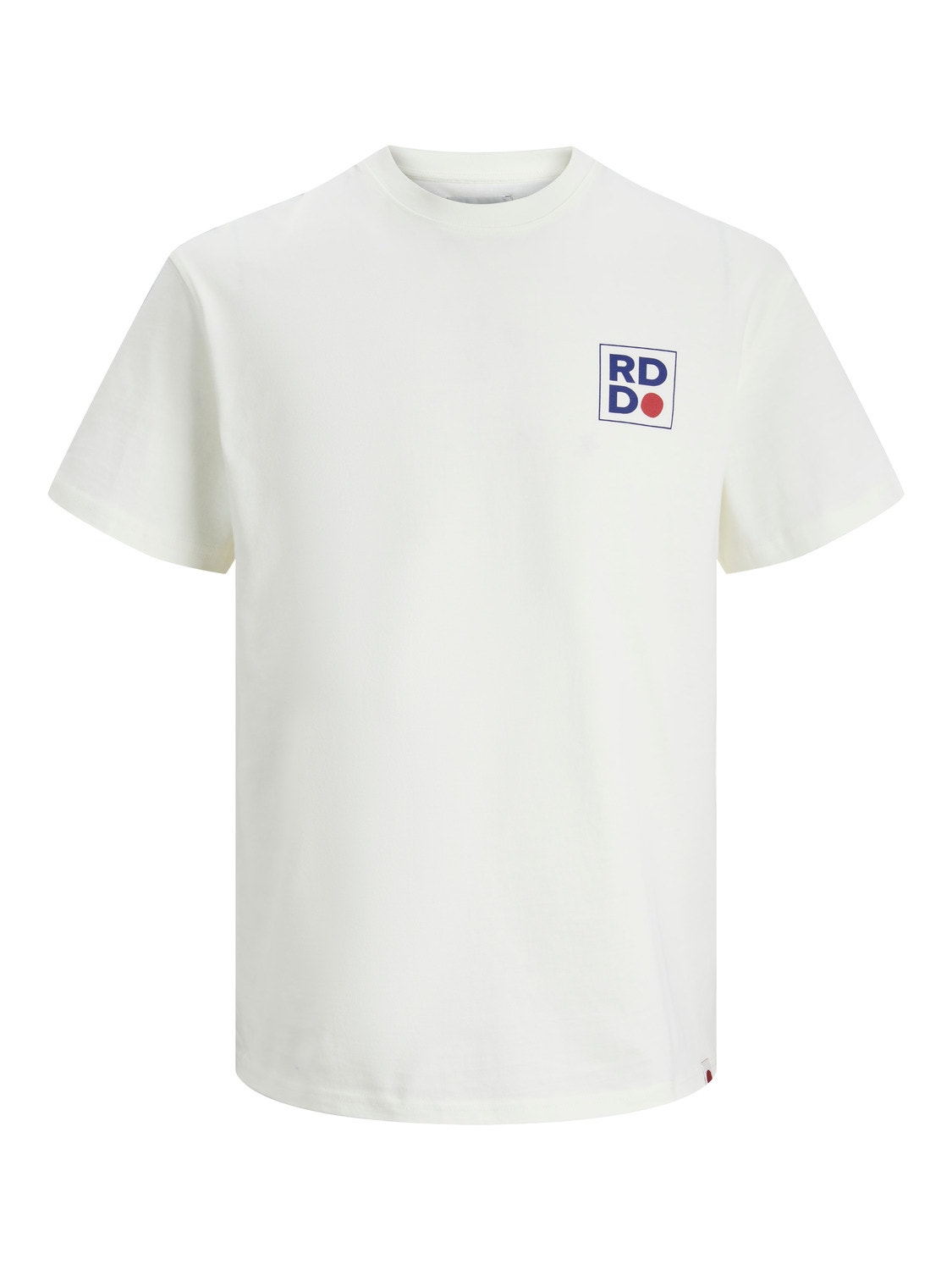 Jack & Jones RDD Logo Ronde hals T-shirt -Egret - 12247475