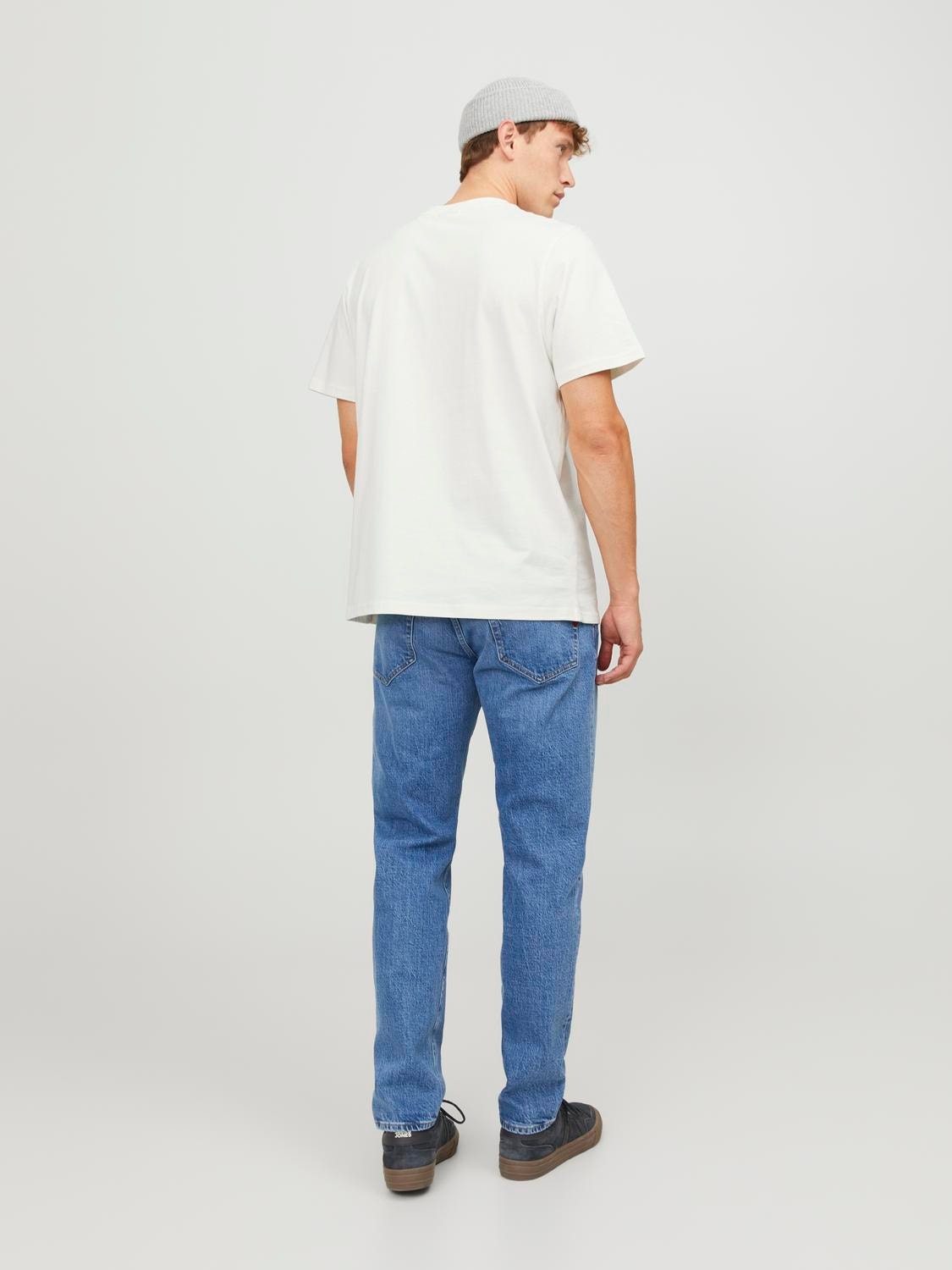 Jack & Jones RDD Logo Crew neck T-shirt -Egret - 12247475