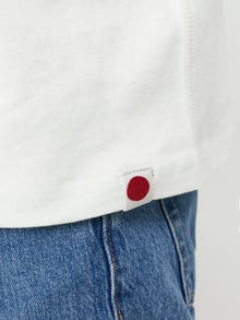 Jack & Jones RDD Logo Pyöreä pääntie T-paita -Egret - 12247475