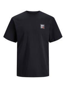 Jack & Jones RDD Logo O-hals T-skjorte -Black - 12247475