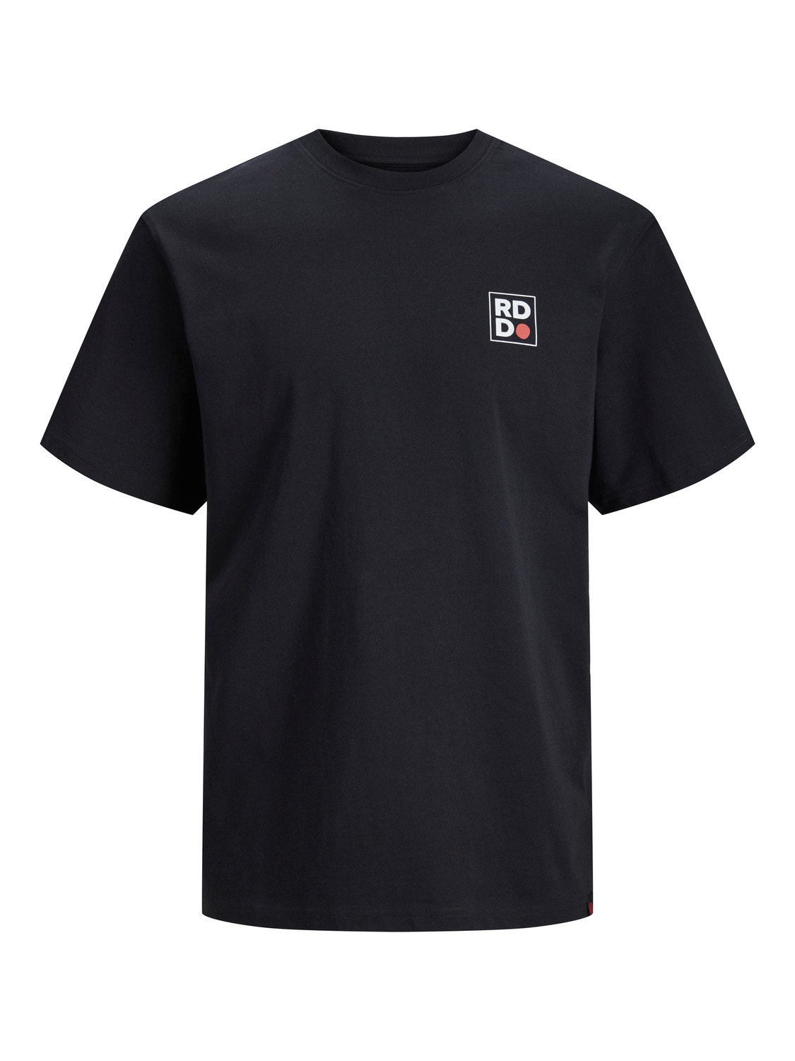 Jack & Jones RDD Logo O-hals T-skjorte -Black - 12247475