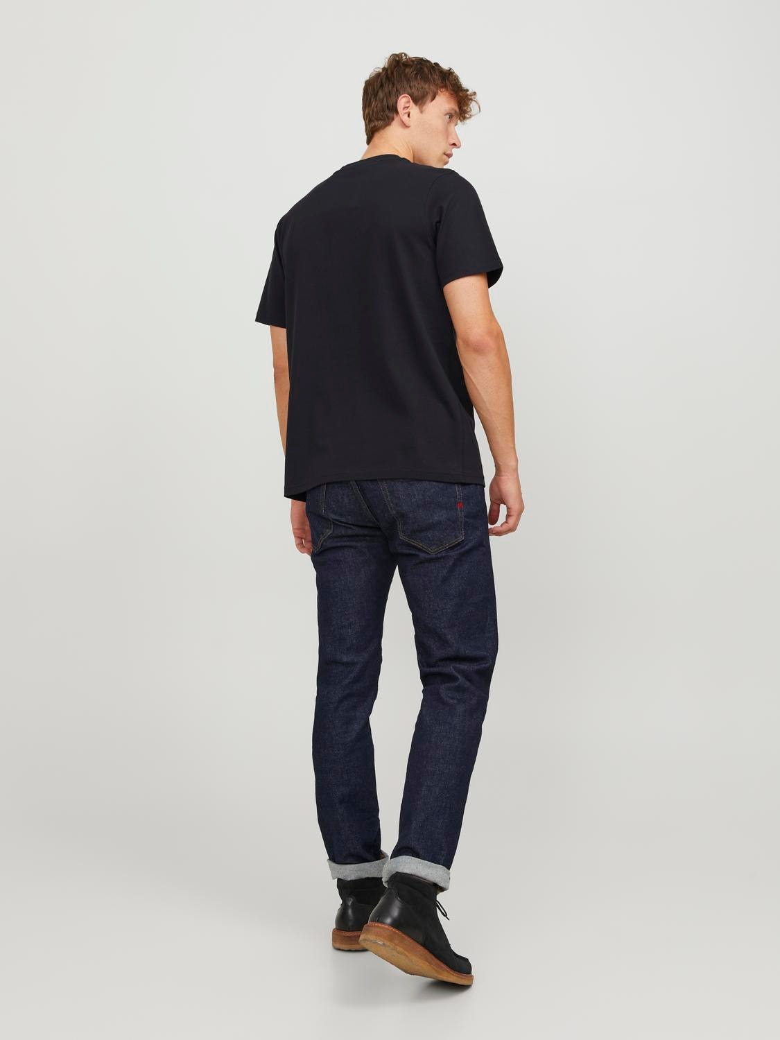 Jack & Jones RDD Καλοκαιρινό μπλουζάκι -Black - 12247475