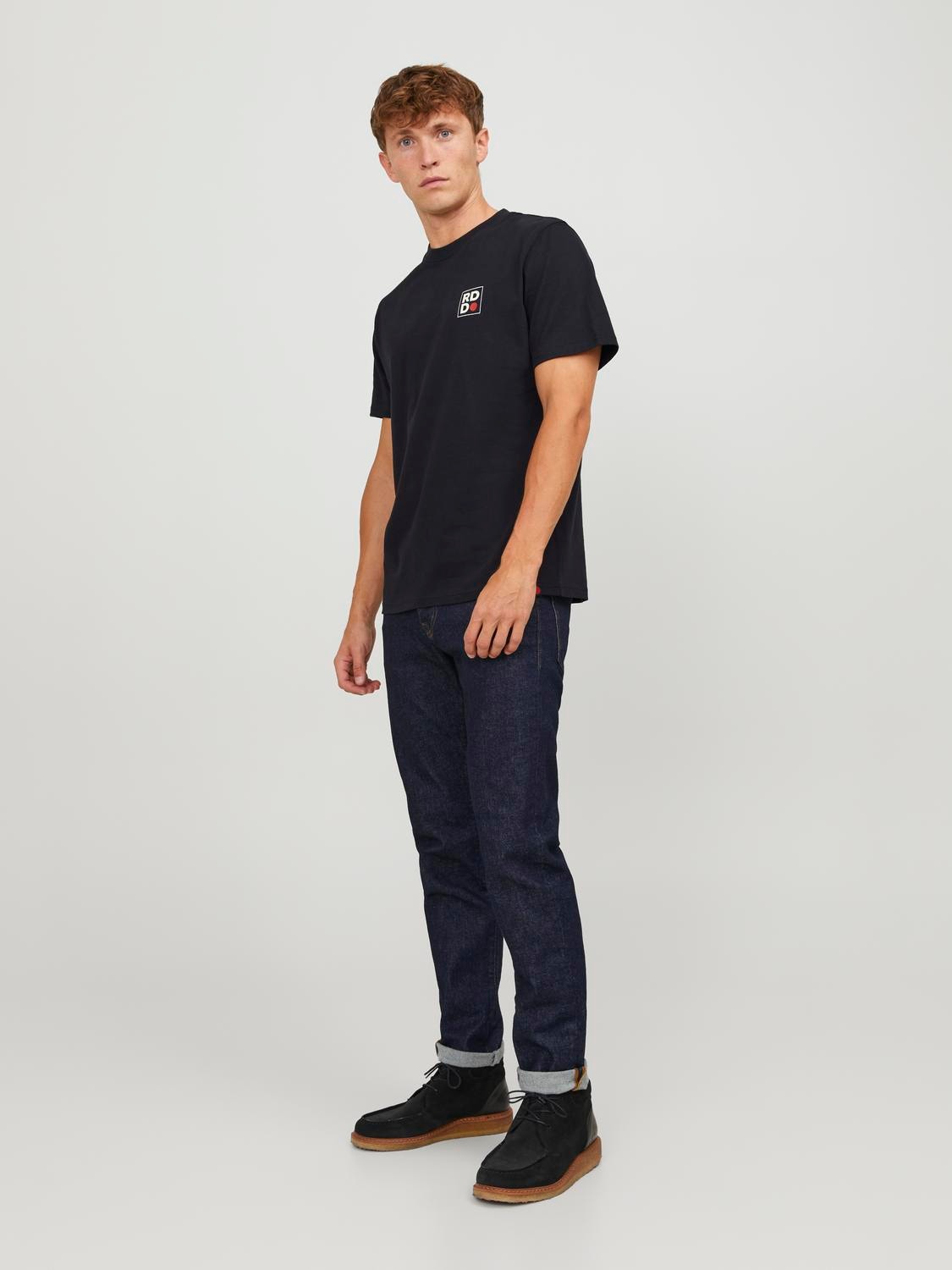 Jack & Jones RDD Καλοκαιρινό μπλουζάκι -Black - 12247475