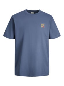 Jack & Jones RDD Logo Ronde hals T-shirt -Vintage Indigo - 12247475
