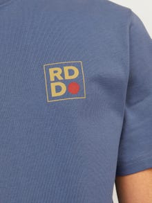 Jack & Jones RDD Logo Pyöreä pääntie T-paita -Vintage Indigo - 12247475