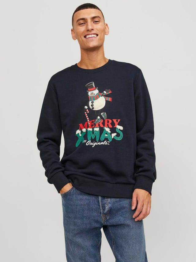 Jack & Jones X-mas Sweatshirt med rund hals - 12247523