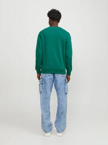 Jack & Jones X-mas Crew neck Sweatshirt -Alpine Green - 12247523