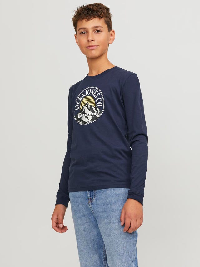 Jack & Jones Logo T-skjorte For gutter - 12247581