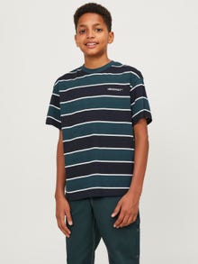 Jack & Jones Striped T-shirt For boys -Black - 12247593