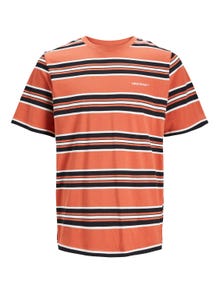 Jack & Jones Striped T-shirt For boys -Ginger - 12247593