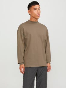 Jack & Jones Einfarbig Sweatshirt mit Rundhals -Brindle - 12247596