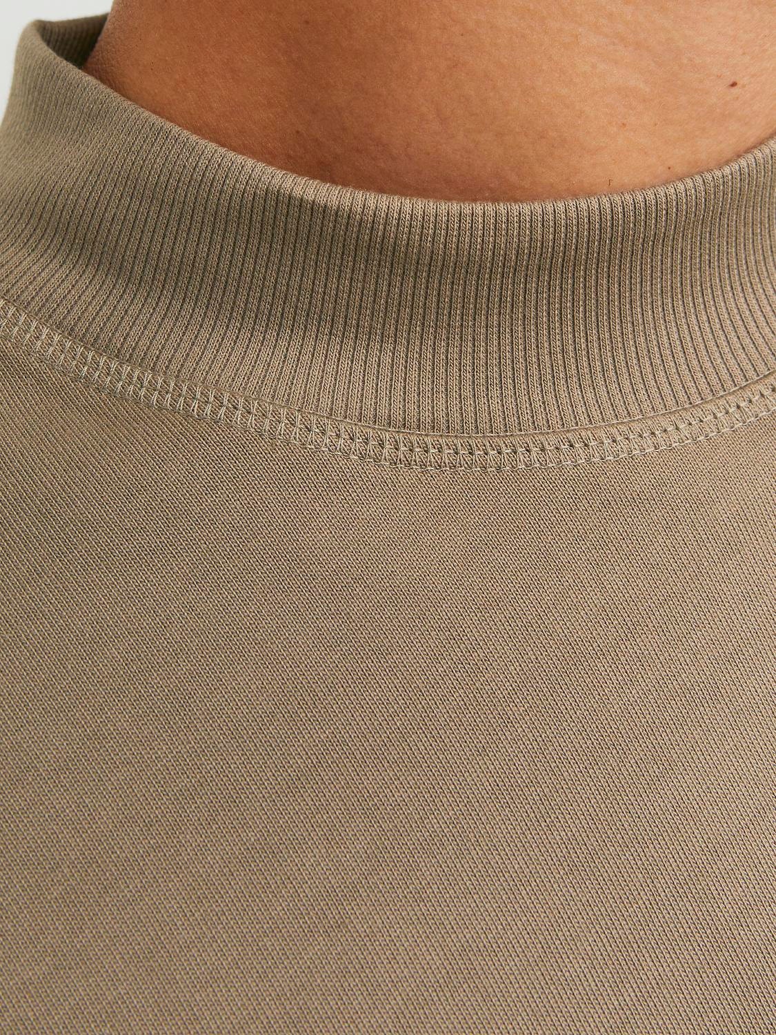 Jack & Jones Effen Sweatshirt met ronde hals -Brindle - 12247596