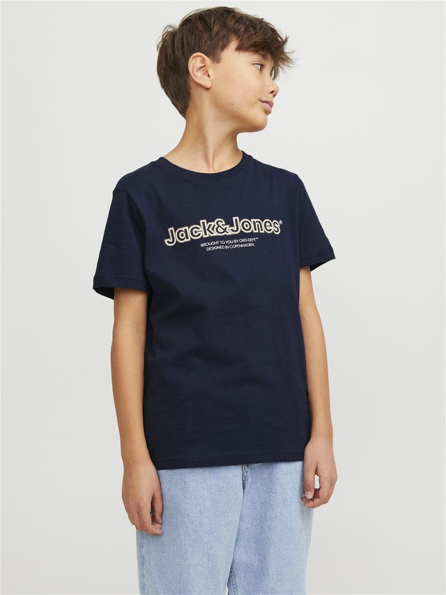 Jack & Jones Logotyp T-shirt För pojkar - 12247603