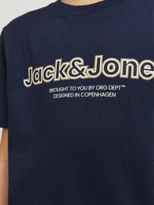 Jack & Jones Logo T-shirt For boys -Navy Blazer - 12247603