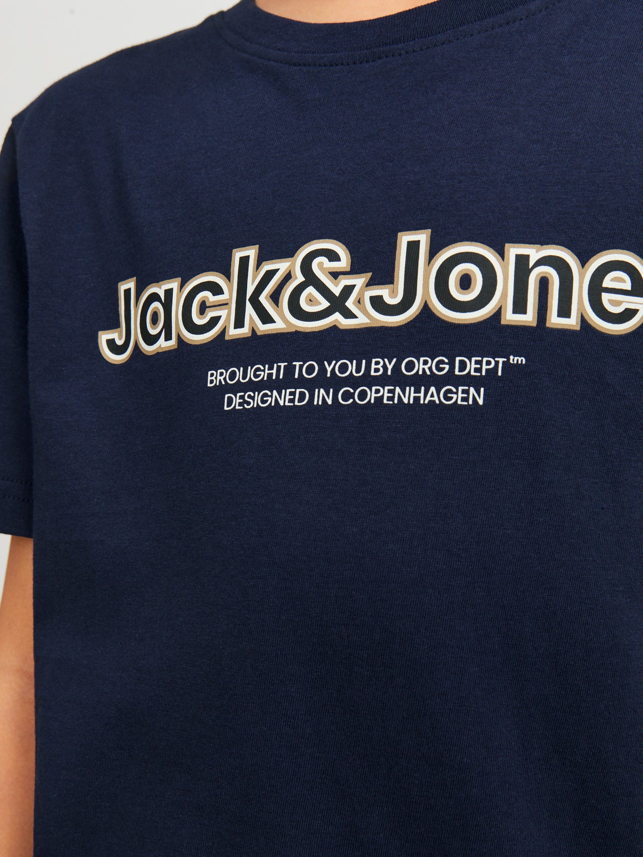 Jack & Jones Logo T-shirt Voor jongens -Navy Blazer - 12247603