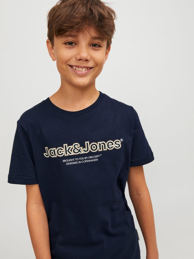 Jack & Jones T-shirt Logo Para meninos - 12247603