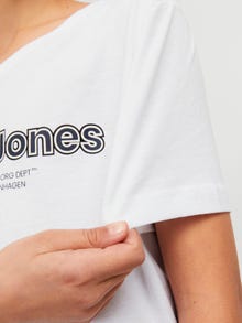 Jack & Jones Logo T-shirt Til drenge -Bright White - 12247603